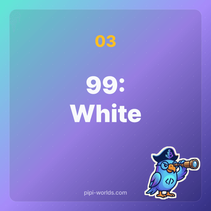 Card showing the 99th birthday white color tradition