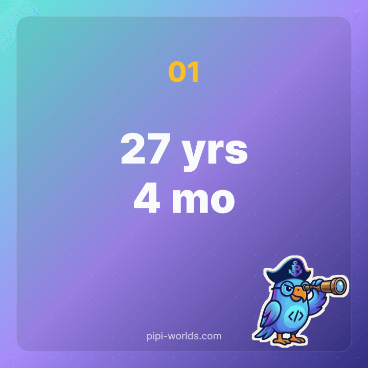 Thumbnail showing 10,000 days landing at 27 years and 4 months