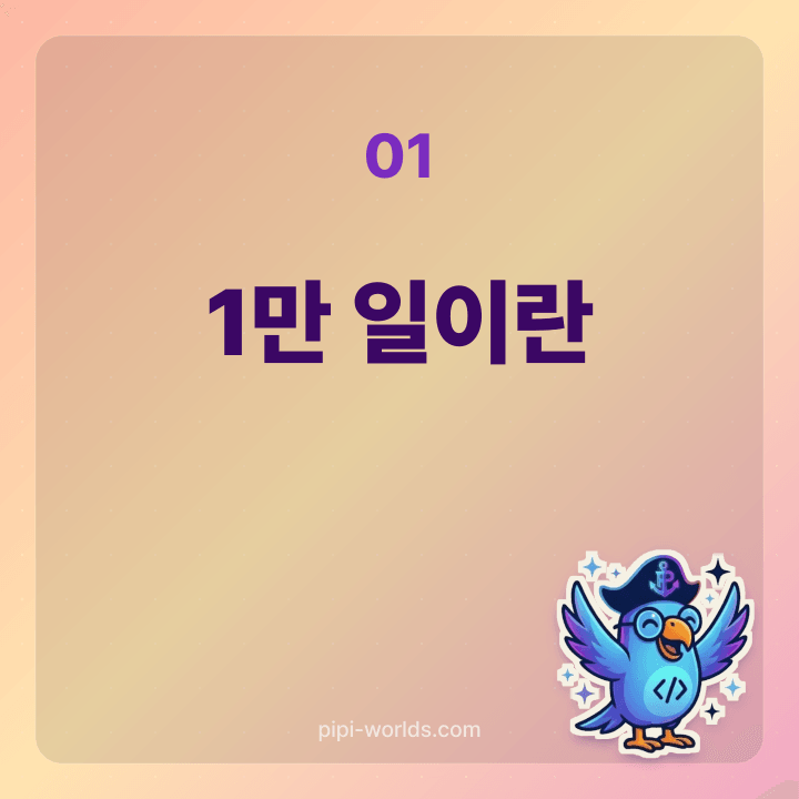 27살 4개월에 도달하는 1만 일 기념일을 시각화한 카드